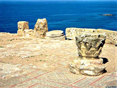 Tipasa et les mosaïques dans la basilique