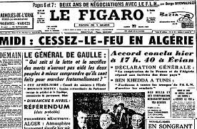 19 mars 1962 - Cessez-le-feu en Algérie - Aujourd'hui, l'éphéméride  d'Archimède